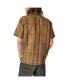 Men's Linen Madras Plaid Short Sleeves Camp Collar Shirt