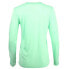 Фото #2 товара Футболка Diadora Core Running Crew Neck Long Sleeve Athletic T-Shirt Женская Зеленая Casual