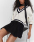 Women's Contrasting Knit Sweater