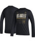 Фото #1 товара Men's Black LAFC Club DNA Long Sleeve AEROREADY T-shirt