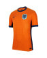 Men's Orange Netherlands National Team 2024 Home Authentic Blank Jersey