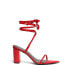 Фото #2 товара Сандалии женские SMASH Shoes Onyx Wraparound с завязкой вокруг щиколотки - Расширенный размер 10-14