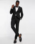 Фото #8 товара Topman skinny tux suit trousers in black