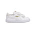 Фото #1 товара Puma Smash V2 Metallics V Slip On Infant Girls White Sneakers Casual Shoes 38619