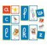 Montessori Clementoni Taktile Buchstaben Lernspiel zum Erlernen des Alphabets 26 grobe Buchstabenkarten ab 3 Jahren