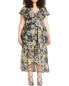 Фото #1 товара Tanya Taylor Blaire Silk & Linen-Blend Midi Dress Women's