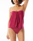 Фото #1 товара Contours Clarity Bra-Sized Bandeau Tankini Top