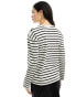 Mango stripe sweatshirt in black & white