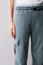 Plush cargo trousers