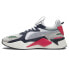 Фото #3 товара Puma RsX Park Flagship Lace Up Mens Blue, White Sneakers Casual Shoes 39339301