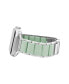 ფოტო #3 პროდუქტის Women's Mint Silicone and Silver-Tone Alloy Link Bracelet Compatible with 38mm/40mm/41mm Apple Watch