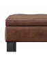 Фото #4 товара Cosmopolitan Storage Ottoman Bench with Open Bottom