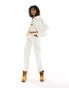 Bolongaro Trevor western detail straight leg jeans in cream co-ord