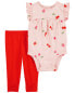 Фото #2 товара Baby 2-Piece Fruit Bodysuit Pant Set 3M