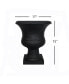 Outdoor Urn, 17-Inch, Black TUSUR01BK
