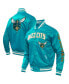 Фото #1 товара Men's Teal Charlotte Hornets 2023/24 City Edition Satin Full-Snap Jacket