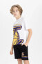 Фото #5 товара Футболка для малышей defacto NBA Los Angeles Lakers Oversize Fit C0388A824SM