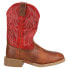Фото #1 товара Justin Boots Canter Water Buffalo 11" Wide Embroidered Square Toe Mens Brown, R