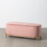 Фото #1 товара Банкетка 104,5 x 39 x 42 cm Синтетическая ткань Розовый Металл