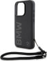 BMW Etui BMW BMHCP15L23RMRLK Apple iPhone 15 Pro hardcase Signature Leather Wordmark Cord czarny/black