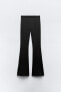 Фото #7 товара Расклешенные брюки из полиамида ZARA
