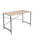 Фото #1 товара 47.2"W X 23.6" D X 29.6"H Metal Frame Home Office Writing Desk - Oak & Black