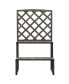 Фото #2 товара Plant Stand with Trellis Gray 27.6"x16.5"x47.2" Solid Firwood