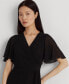 ფოტო #8 პროდუქტის Women's Belted Georgette Dress