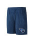 ფოტო #2 პროდუქტის Men's Navy, Charcoal Tennessee Titans Meter T-shirt and Shorts Sleep Set