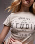 Фото #4 товара Topshop graphic studio 1995 washed baby tee in stone