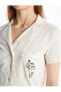 Фото #2 товара Пижама LCW DREAM Printed Shirt Kısa Sleeve