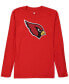 Big Boys Cardinal Arizona Cardinals Team Logo Long Sleeve T-shirt