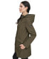 Фото #8 товара Women's Drawstring-Hood Snap-Front Anorak Raincoat