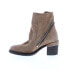 Фото #5 товара A.S.98 Jase A24208-301 Womens Brown Leather Zipper Casual Dress Boots 10