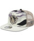 Фото #3 товара Men's White Los Angeles Dodgers Chrome Camo A-Frame 9FIFTY Trucker Snapback Hat