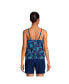 Фото #4 товара Women's Chlorine Resistant Blouson Tankini Swimsuit Top