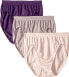 Фото #2 товара Bali 187850 Womens Microfiber Hi-Cut Panty 3-Pack Pink/Steel/Purple Size 6/7