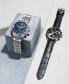 ფოტო #2 პროდუქტის Men's Swiss Chronograph Chrono XL Classic T-Sport Black Leather Strap Watch 45mm