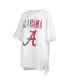 Фото #1 товара Women's White Alabama Crimson Tide Lickety-Split Oversized T-Shirt