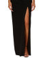 Фото #4 товара Women's Off-The-Shoulder Stretch Knit Crepe Gown