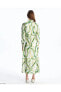 Фото #3 товара LCWAIKIKI Classic Desenli Uzun Kollu Kadın Gömlek Elbise yeşil