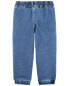 Baby Knit-Like Denim Drawstring Joggers 12M