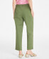 Фото #6 товара Women's Pleated Chino Ankle Pants, Created for Macy's