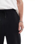 ASOS DESIGN wide leg joggers with contrast side stripe in black Черный, L - W36 - фото #5