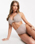 Фото #2 товара ASOS DESIGN Fuller Bust Marina polyamide blend smoothing underwire bra in mink