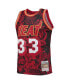 Фото #3 товара Men's Alonzo Mourning Red Miami Heat Hardwood Classics 1996-97 Lunar New Year Swingman Jersey