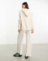 ONLY ribbed knit trouser co-ord in cream