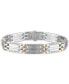 ფოტო #1 პროდუქტის Men's 1/5 Carat Diamond 8 1/2" Bracelet in 10k gold and Sterling Silver