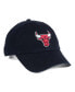 Men's Chicago Bulls Black Distressed Clean-Up Adjustable Hat