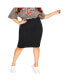Фото #1 товара Plus Size Midi Tube Skirt